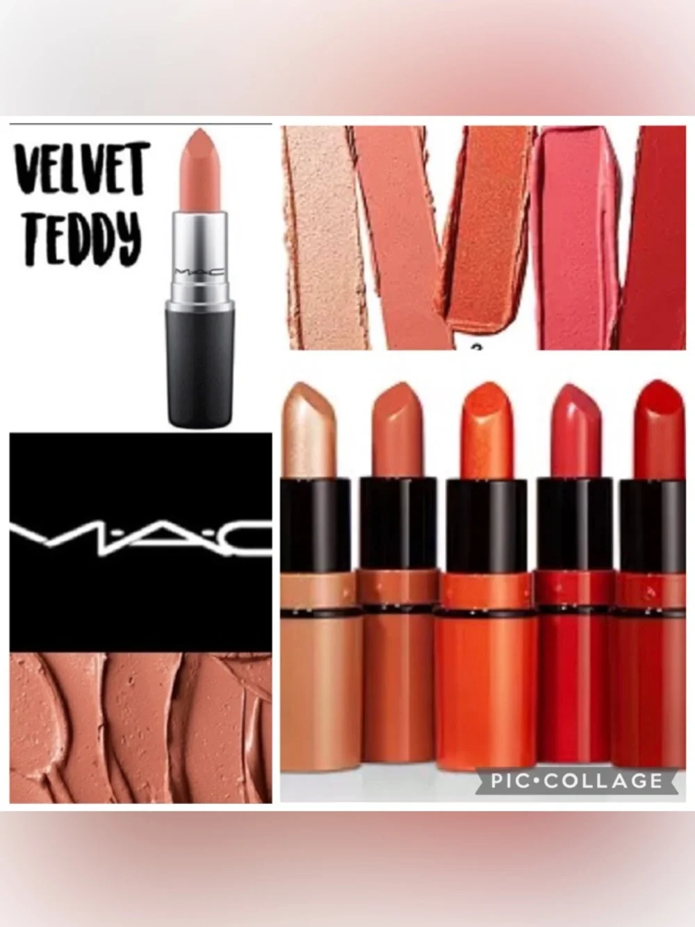 Brand new! MAC Cosmetics Lipstick Set 6 mini lipsticks in pinks, nudes, red.